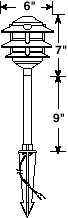 AL-O3-3T Area Lighting Dimensions