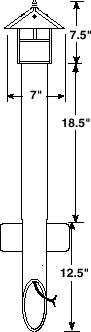 AL-O1 Area Lighting Dimensions