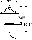 AL-10 Area Lighting Dimensions