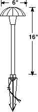 AL-11 Area Lighting Dimensions