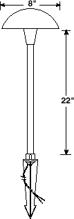 AL-12 Area Lighting Dimensions