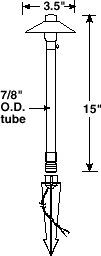 AL-13-SM Area Lighting Dimensions